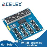 Tm1638จอแสดงผลแอลอีดีโมดูลหลอดดิจิตอล8บิต3สาย16คีย์8บิตชุดสำหรับ Arduino Diy โมดูลแสดงผลสแกนคีย์บอร์ดและคีย์จอแสดงผลแอลอีดี