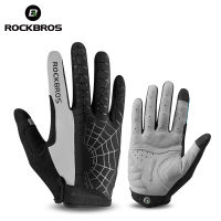 ROCKBROS Autumn Windproof Full Finger Gloves Touch Screen Sport Gloves Road MTB Mountain Motorcycle Bicycle Cycling Clothing