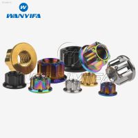 ▤ Wanyifa Titanium Nut M6 M8 M10 M12x1.25 M14x1.5 M16x1.5 Torx Flange Nut Hexagon for Bicycle Motorcycle Ti Fastener