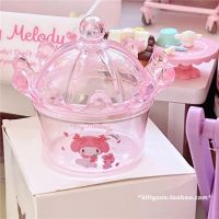 ใหม่ Kawaii Sanrios Melody Cinnamoroll แบบพกพาเดินทางกล่องเครื่องประดับกล่องเก็บของต่างหูแหวนสร้อยคอ