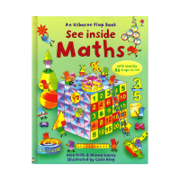 Usborne see inside math series decipher mathematics childrens mathematics subject enlightenment encyclopedia flipping books popular science books three-dimensional English story books extracurricular reading materials 3-8 years old