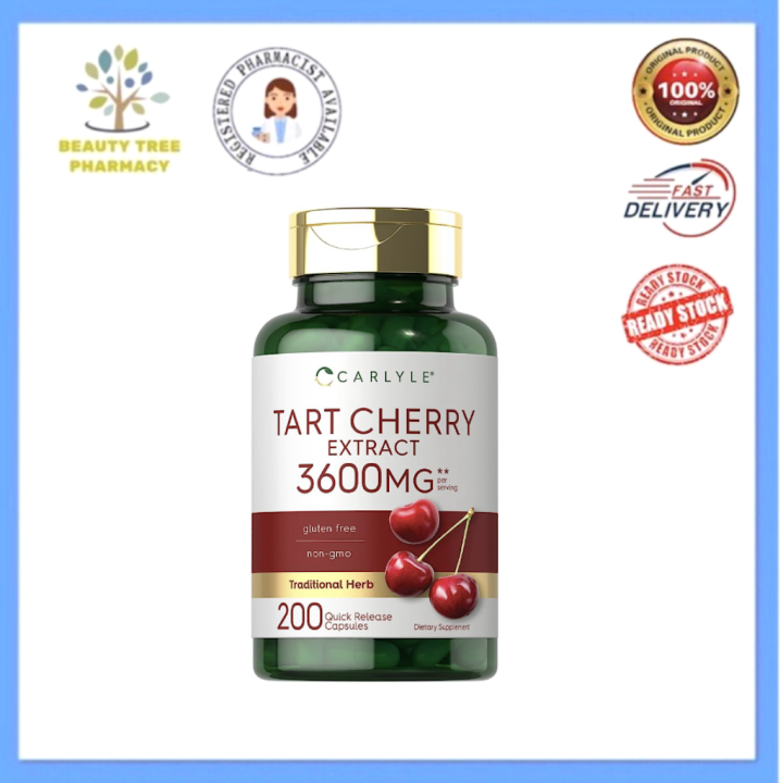 Carlyle Tart Cherry Extract 3600mg 200 Capsules | Lazada