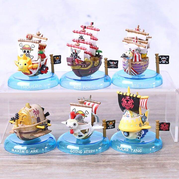 PTOUTS Figure Ship Mini Model Toy Pirate Ship Japan Anime PVC