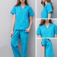 Wash Clothes Surgical Uniforms Nurse Scrubs Suit Lab Coat Clinical Women Top Pants Pharmacy Beauty Doctor Clothing