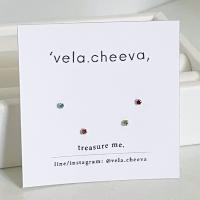 vela.cheeva : *silver925 / earring set ต่างหูเงินแท้ เซ็ตต่างหูจิ๋วเงินแท้