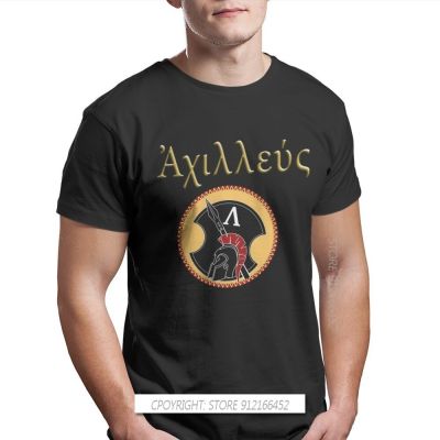 Achilles Son Of Peleus Print Cotton Ofertas T Shirts Greek Mythology Ares Ancient Folklore Men Streetwear