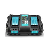 For Makita Charging Current 14.4V 18V BL1830 BL1815 Bl1430 BL1420 DC18RC DC18RD DC18RA Power Tool 4A Double Battery Charger