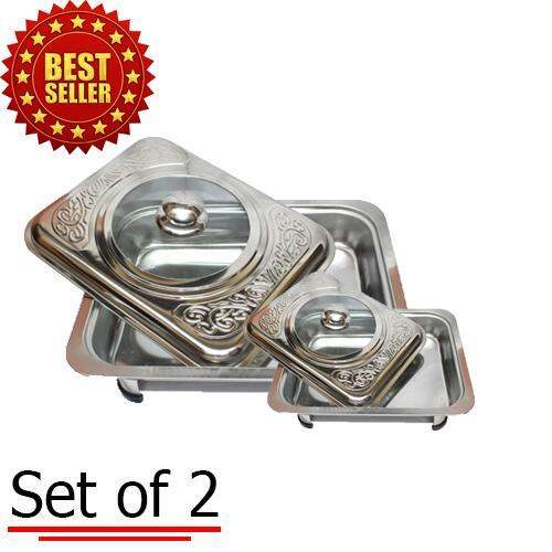 Stainless Food Warmer Tray Set 2 Lazada PH