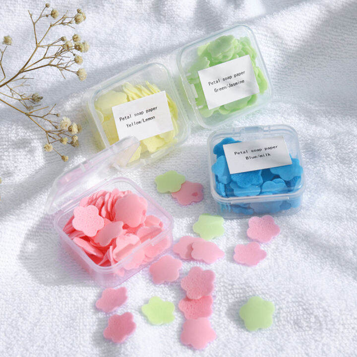 80pcs-box-petal-disposable-flower-scented-hand-handwashing-slice-mini-soap-bath-paper