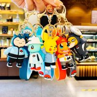 ZZOOI 41style Pokemon Action Figure Pikachu Charmander Snorlax Squirtle Anime Pokemon Car Keychains Bag Keyring Pendant Birthday Gifts