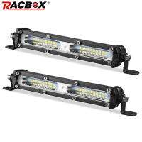 LED บางเฉียบไฟทำงาน7 Inci 12V 24V Banjir Rasuk รถออฟโรดแท่ง Led อัตโนมัติ Lampu Kabut untuk LADA ATV UAZ 4X4