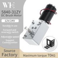 5840-31ZY Worm Gear DC Gear Motor 12v24v 7RPM-240RPM Adjustable Speed Reverse Self-Locking High Torque Double Shaft Gear Motor Electric Motors