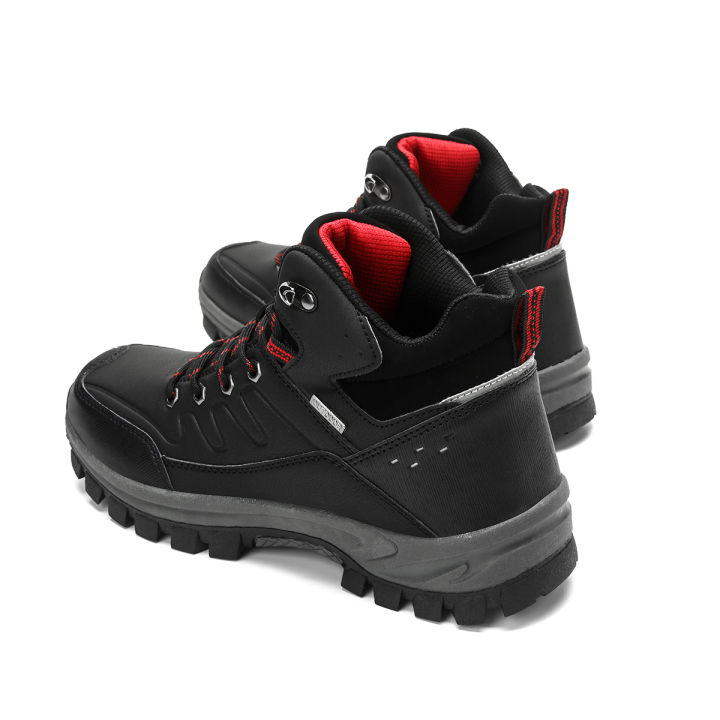 2023รองเท้าเดินป่ามืออาชีพ-ฤดูหนาวผู้ชายเดินป่ารองเท้าหนัง-plush-snow-ข้อเท้ารองเท้าเดินกลางแจ้งรองเท้ากีฬาปีนเขา-boot-จัดส่งฟรี