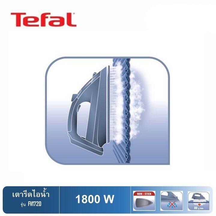 tefal-ทีฟาล์ว-เตารีดไอน้ำ-1800-วัตต์-รุ่น-fv1720-มอก-366-2547-รับประกัน-2-ปี