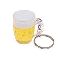 Women Men Cups For Bag Food Simulation Beer Handicraft Hot Rings Jewelry Key Pendant