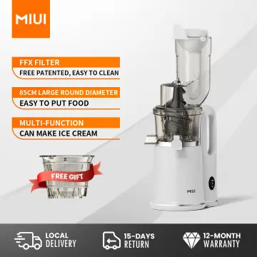 MIUI Cold-Press Juice Extractor Large Inlet Slow Juicer Kitchen Household  Fruit/Vegetable Blender FFX Filter Easy to Clean PRO