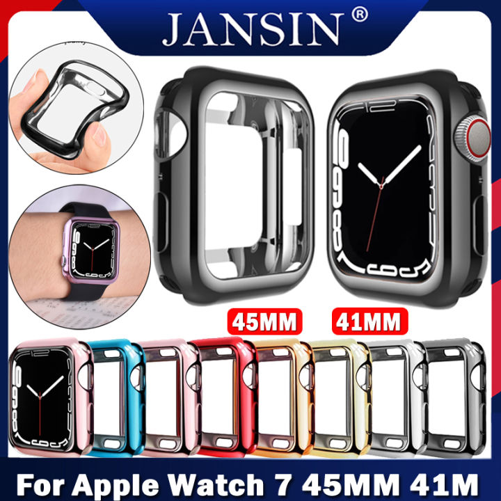 เคส-for-apple-watch-7-เคส-41mm-45mm-เคส-เคสนาฬิกาข้อมือ-แบบ-for-apple-watch-series-7-เคส-กรอบป้องกัน-เคสซิลิโคน-ฝาครอบเคส