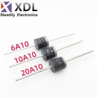 10pcs 10A10 6A10 20A10 R-6 DIP 6A 10A 20A 1000V electrical Axial Rectifier Diode WATTY Electronics