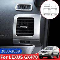 2003-2009สำหรับ Lexus เครื่องปรับอากาศ GX470กรอบตกแต่ง Hiasan Interior การปรับเปลี่ยนอุปกรณ์เสริมสำหรับแพทช์