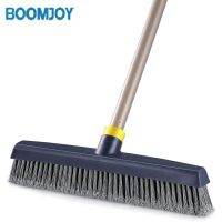 BOOMJOY Push แปรงไม้กวาดขนแข็งหัวแปรง Telescopic Heavy-Duty กลางแจ้งสำหรับทำความสะอาดห้องน้ำห้องครัว Patio โรงรถดาดฟ้าคอนกรีตไม้หินกระเบื้องปูพื้น