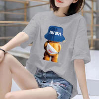 BK-669-SHORT เสื้อยืดแขนสั้นพร้อมส่ง 10สี ลายการ์ตูน ขายดีตามเทรนต์ ลายน่ารัก สีสันสดใส่น่ารัก ใส่ได้ทั้งหญิงและชาย [S-3XL]