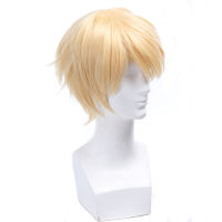 L- wig Seraph of the end Mikaela Hyakuya Cosplay Wigs Blonde Short Straight Men Cosplay Wig Heat Resistant Synthetic Hair