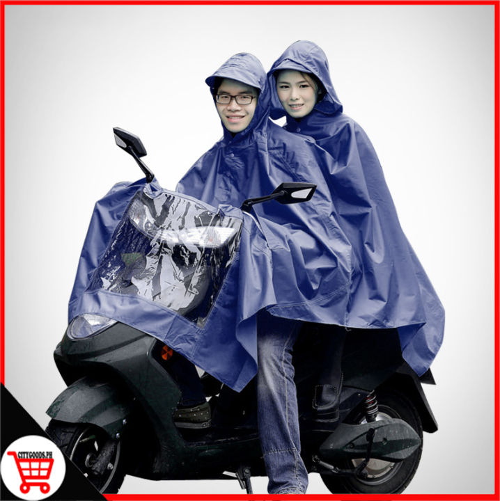 City Goods Waterproof Double 2-person Convenient motor raincoat | Lazada PH