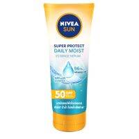 ( X 1 ) NIVEA นีเวีย ซัน ซูเปอร์ โพรเทค มอยส์เจอร์ ซัน เซรั่ม SPF 50 PA+++ 180 มล. [ส่งฟรี] NIVEA Sun Super Protect Moisture Sun Serum SPF 50 PA +++ 180ml. [Free Shipping]