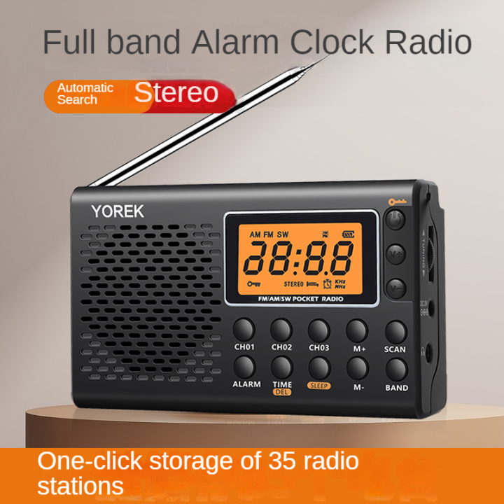 Fullband portable stereo digital display manual FM radio for the
