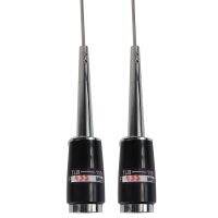 2X Details of the new silver UHF 400-470 MHz 200W 5.5dB SL-16 PL-259 mobile car radio antenna