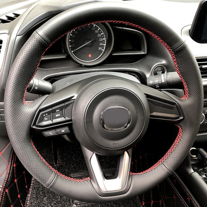 cardak-black-artificial-leather-hand-stitched-car-steering-wheel-cover-for-mazda-cx-3-cx3-cx-5-cx5-2017-2018-car-steering-covers