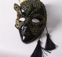 ? Venice Full Face Fake Mask Italian Mask Mens Dance Stage Adult And Children Decorative Antique Live Broadcast