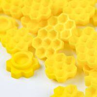 100pcs Honeycomb Shaped Glue Cup Makeup False Eyelashes Grafting Planting Rapid Bloom Sun Flower Glue Cup Lash Extension Tools