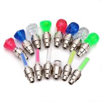 2Pcs MTB Bike Accessories Wheel Spokes Tire Cycling LED Light Batteries Tyre Tire Valve Caps Lantern Lamp Bicycle Valve Lights