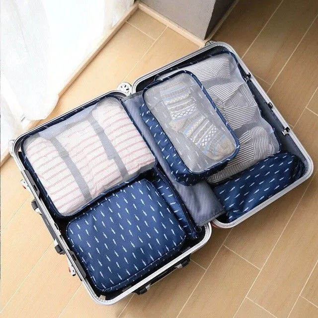 【Quick Send】6in1 Travel Luggage Bag Clothes Organizer 6 in 1 Lazada PH