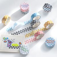 Steve Checkerboard Washi Tape Grid Journal Bujo Decorative Material Stickers