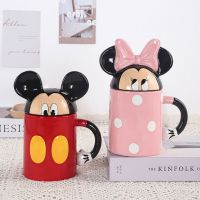 cartoon super cute Minnie Mickey water cup ins high-value ceramic mug