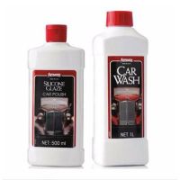 Car Wash &amp; Silicone ผลิตภัณฑ์ล้างรถ คาร์ วอช &amp; ขัดเคลือบเงา #ลบรอยขีดข่วน #น้ำยาลบรอยรถยนต์ #ครีมขัดสีรถ  #น้ำยาลบรอย  #ครีมลบรอย