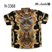 ?ส่งฟรี?เสื้อเชิ้ตชาย Mr-Junko ผ้านิ่มใส่สบายไม่ร้อน งานคุณภาพ พรีเมี่ยม ลายผ้าด้านหน้าต่อกัน N-3368