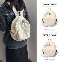 Children han edition leisure middle high-capacity Japanese canvas backpack bag 2023 new spinal package