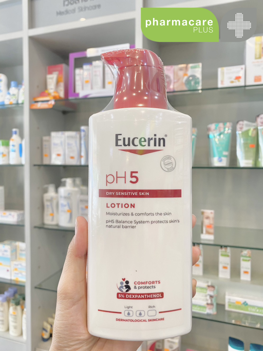 Lot ใหม่ Eucerin pH5 LOTION REDUCES SKIN SENSITIVITY 400 mL สำหรับผิว