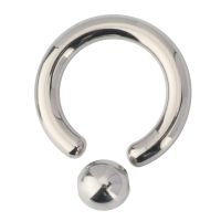 G23 Titanium Captive Bead Rings PIERC Nose Ring Large Size Earring BCR Hoop Rings Big Size 2-4mm Ring Piercing Body Jewelry Electrical Connectors