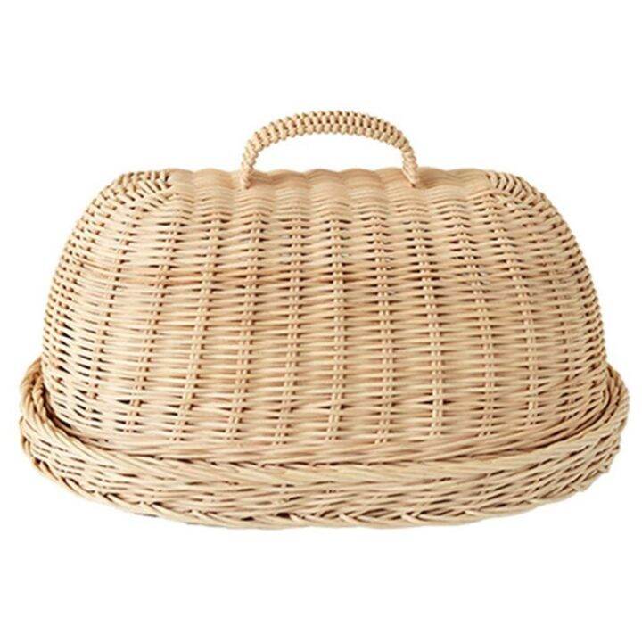 rattan-storage-tray-with-cover-hand-woven-wicker-baskets-bread-fruit-food-breakfast-display-box-for-food-fruit-cake-etc