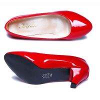 DEDETRIPE Korean ashion high heel shoe office lady heel round headed shoe