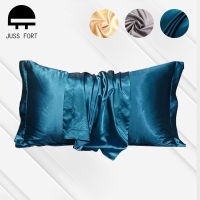 48x74cm Pillowcase Artificial Silk Pillow Cover Solid Color Smooth Satin Pillows Covers for Bedding Sleeping Pillowcases 12 pcs