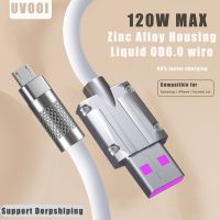 120W 6A Super Fast Charge Type C Liquid Silicone Cable Quick Charge USB Cable for Xiaomi Huawei Samsung Pixel USB Charger Cables