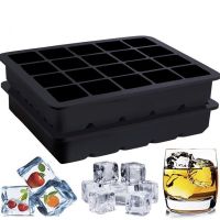 Ice Cube Mold Silicone Chocolate Ice Cream Jelly Candy Pudding Mold Tray Maker Holder with Lid Easy Release 20 Grid Ice Maker Ice Cream Moulds