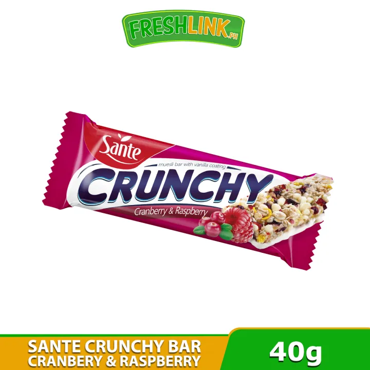 Sante Crunchy Muesli Bar CRANBERRY & RASPBERRY 40g Lazada PH
