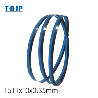 TASP 59-1/2 "1511มม. ใบเลื่อยสายพาน1511X10X0.35มม. 6 TPU เครื่องมือตัดสำหรับสายพานเลื่อย DN330 DN339 BD339 BD330