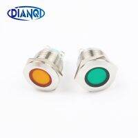 LED Metal Indicator light 19mm waterproof Signal lamp LIGHT 3V 6V 12V 24V 220v screw connect red yellow blue white 19ZSD.DM.L